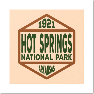 Hot Springs National Park badge Posters and Art